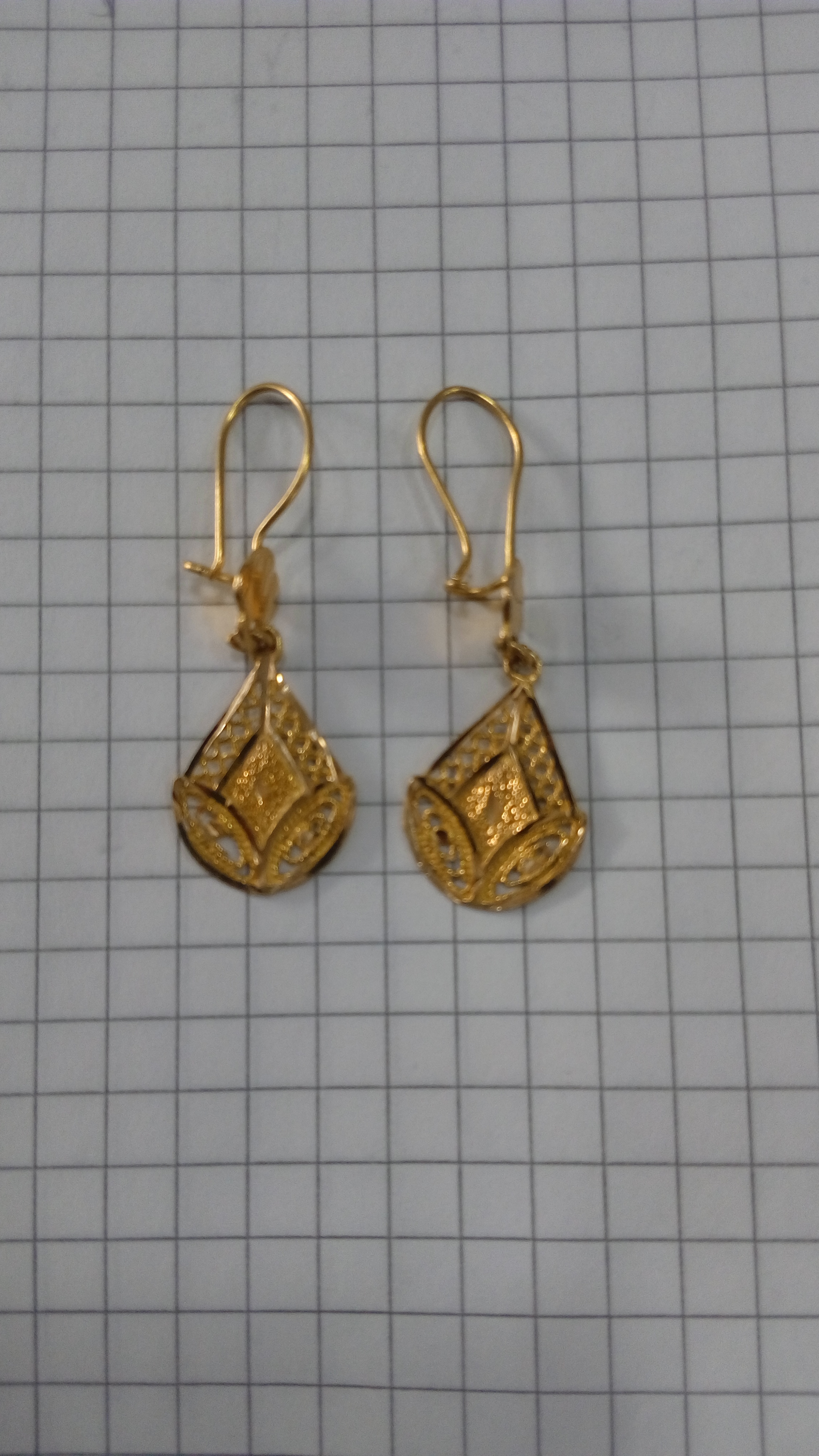 Золотые серьги арабские