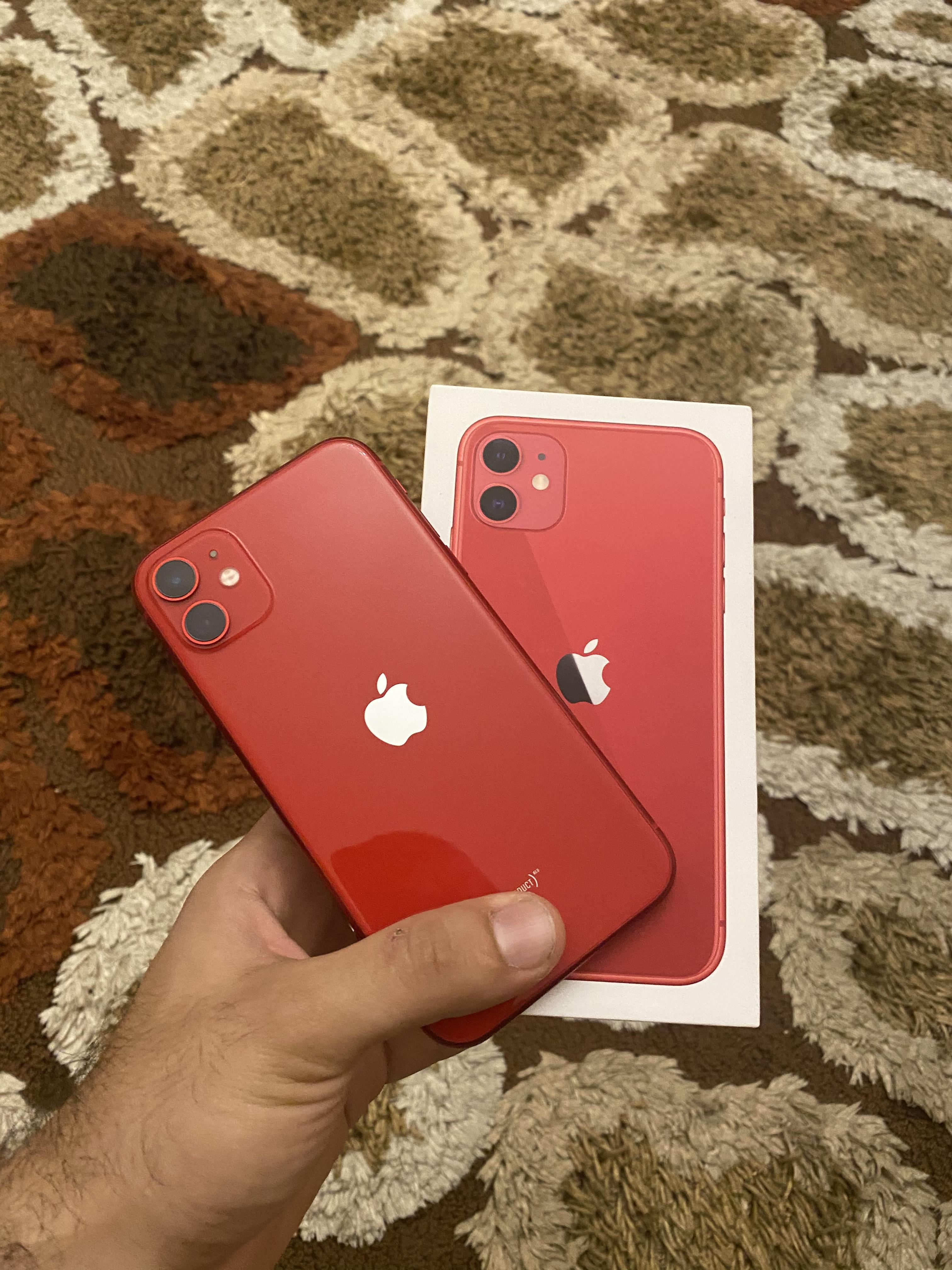 iPhone 11 Red (Product) 128 GB (1 Sim) 1550 AZN - İphone 11 - Disput.Az